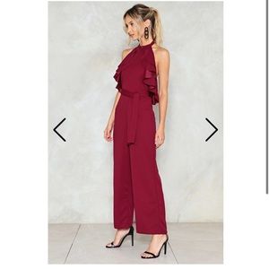 Ruffle the Deck Halter Jumpsuit